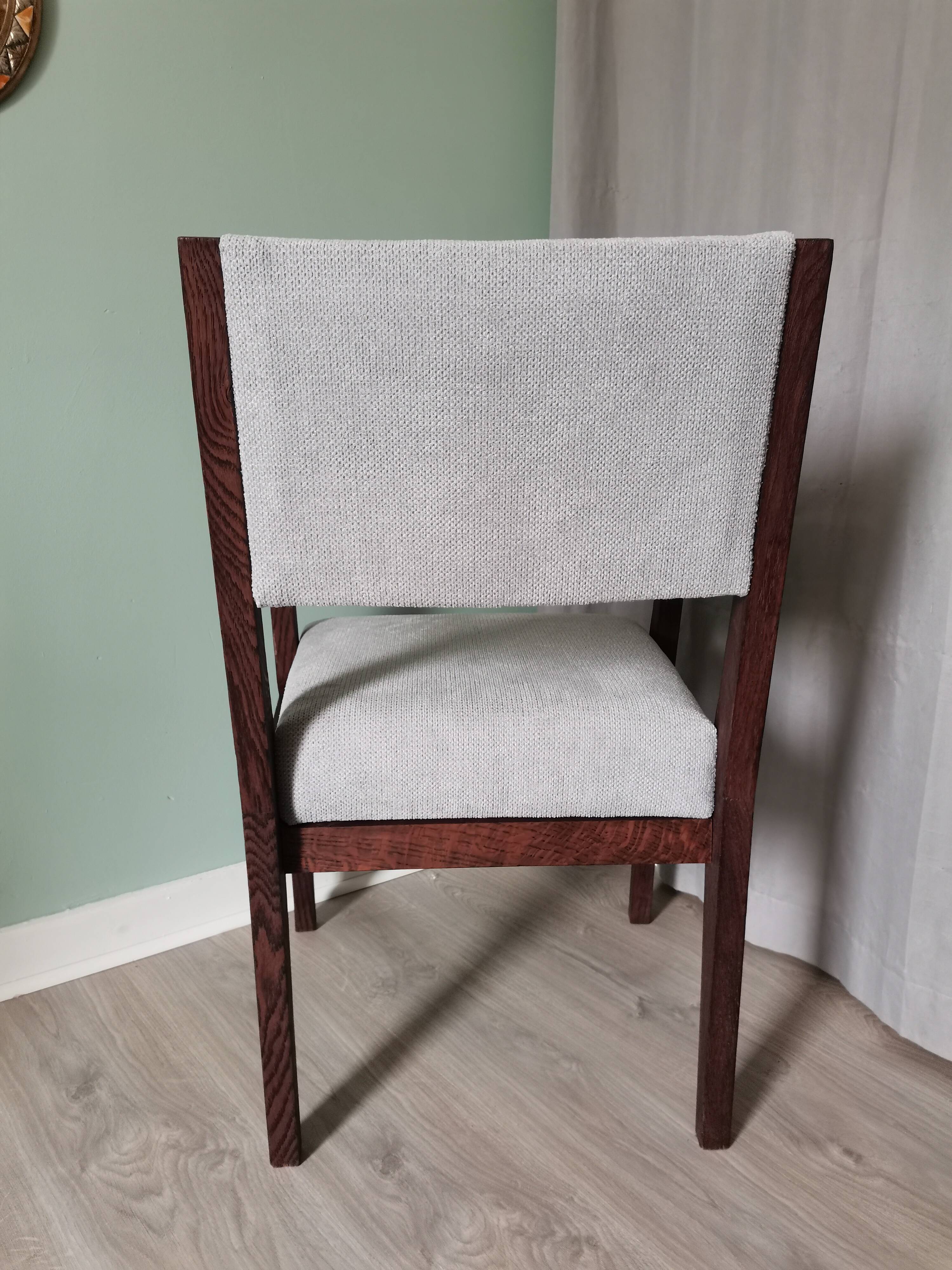 Fauteuils art deco velours gris