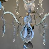 Small chandelier in bronze and crystal