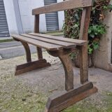 Banc ancien en bois, France XIXè s.