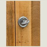 Parisian bonnetière wardrobe in raw wood, 1950.