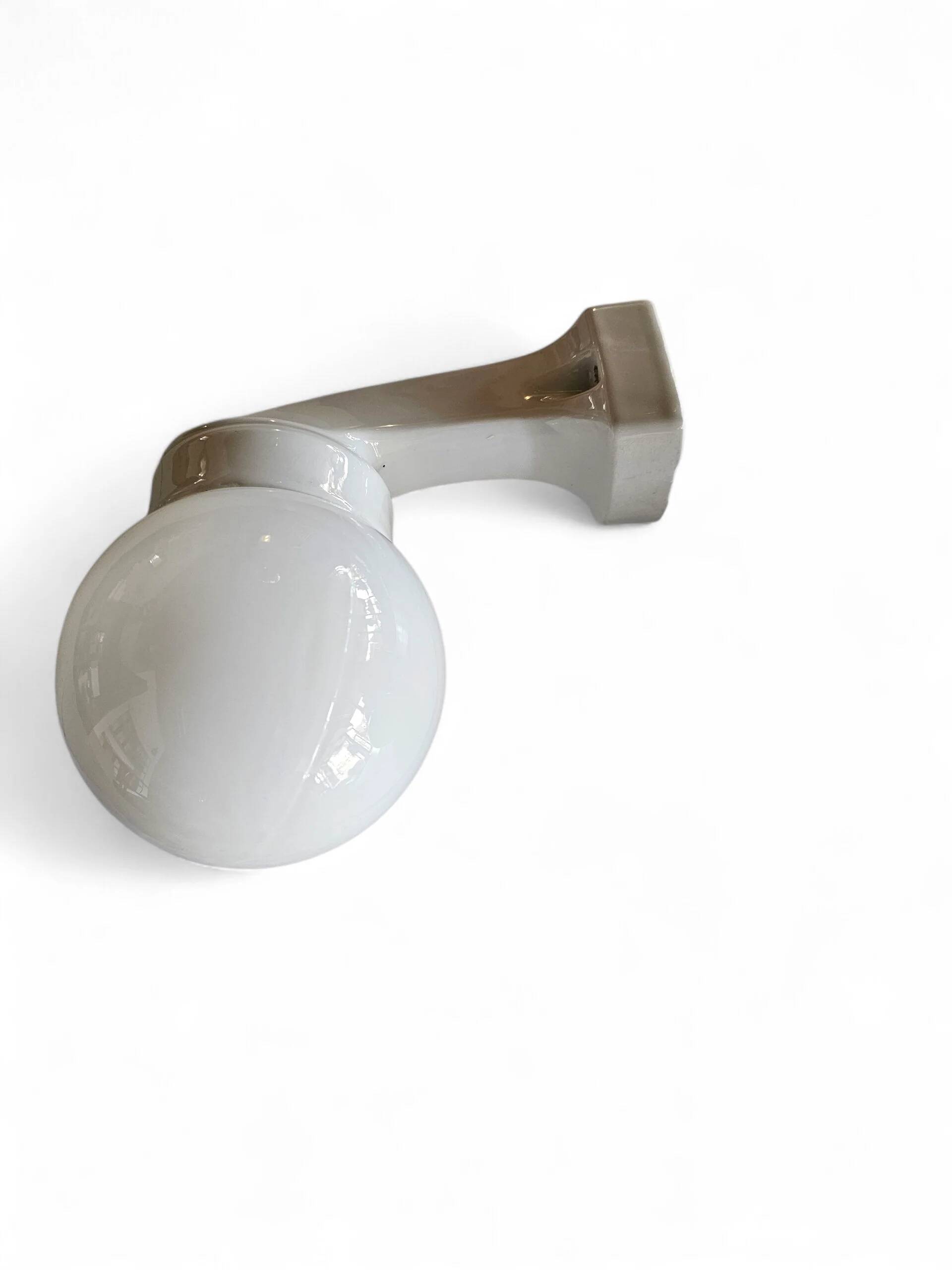 2 x Porcelain Wagenfeld wall lamp no. 4300 for Lindner / 1950s