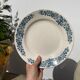 Set of 8 flat plates iron earth model Longchamp Alésia