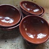 5 plates hollow or glazed earthenware dishes