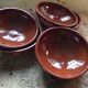 5 plates hollow or glazed earthenware dishes