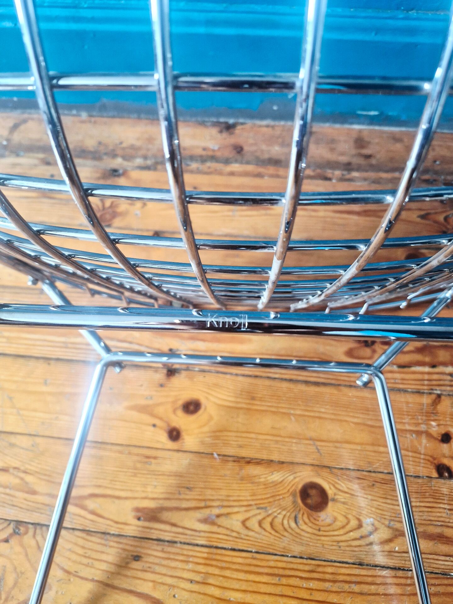 Bertoia wire chair for Knoll chrome