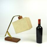 Rare Danish Modern Mid Century Teak & Brass desk Lamp
