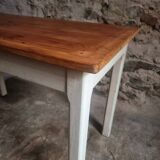 Vintage French farmhouse table, 1950s.