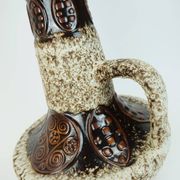 large FLOOR VASE 1970s fat lava glaze ornamental decor model 100