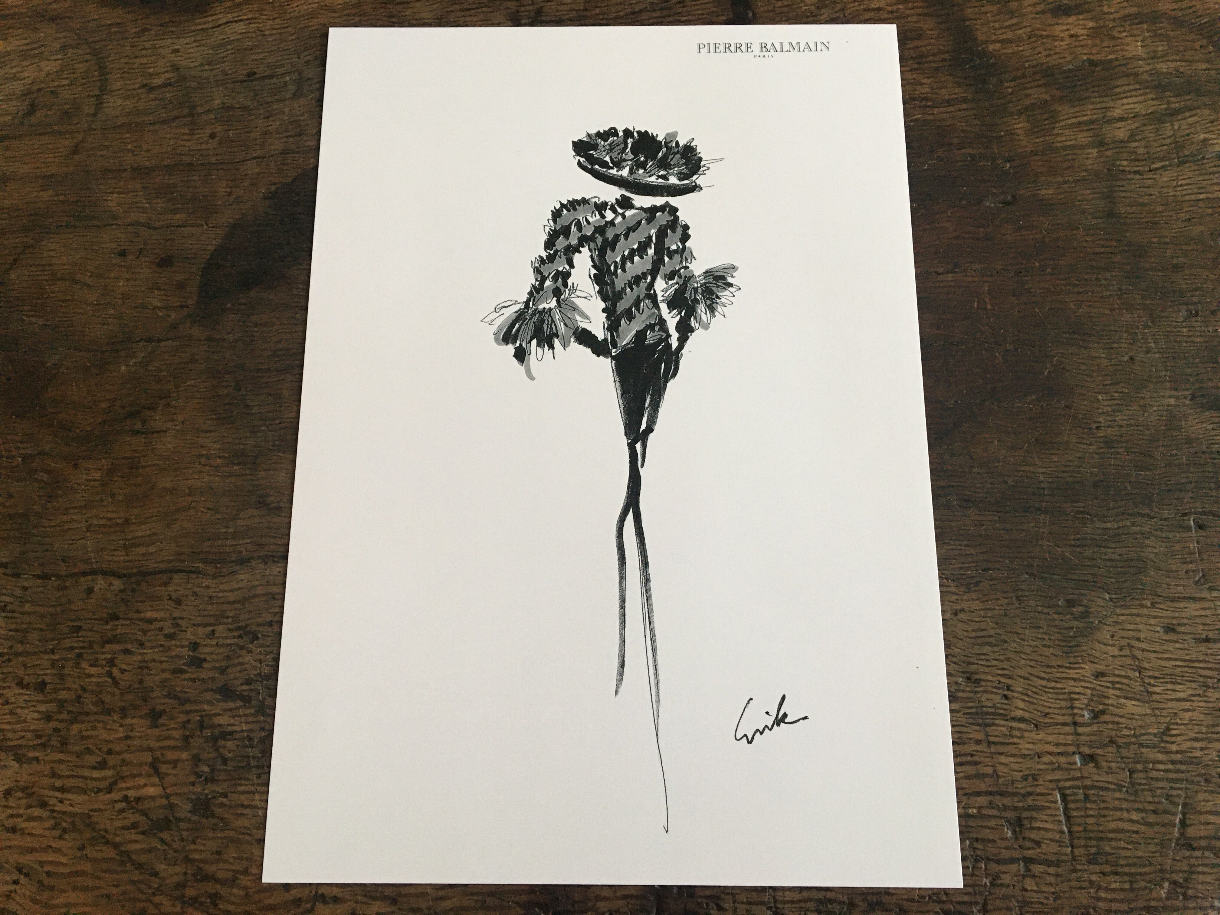 Illustration and press fashion photography "Pierre Balmain"