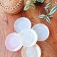 5 harlequin arcopal cups in opaline
