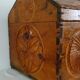 Old carved pine chest, Hautes Alpes folk art