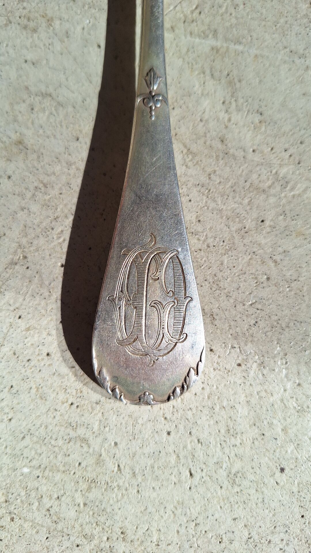 Fourchette en argent massif Henri Soufflot