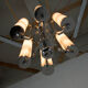 Bauhaus chrome-plated tubular chandelier, 1930s