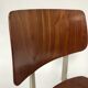 Lot of 4 vintage school chairs Galvanitas S16 Netherlands