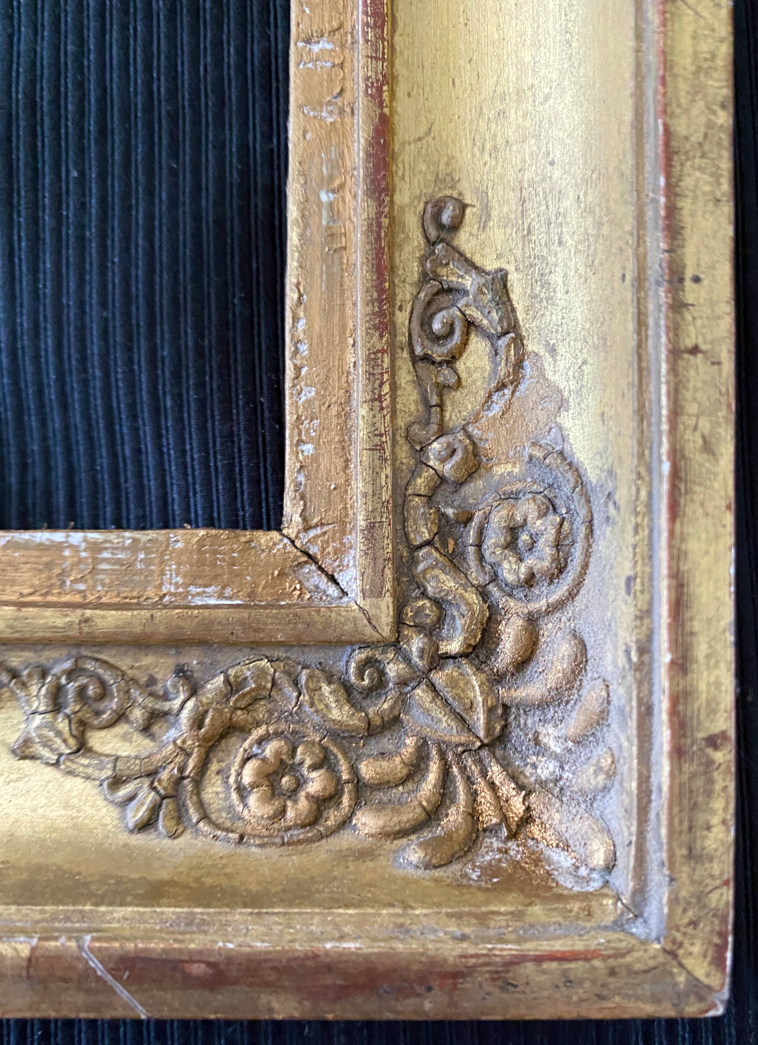 Cadre à palmettes d'époque Empire Restauration