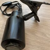 Jacques BINY (1913-76) Spot à pinces Lita 0160 Zodiaque Zodiac noir vintage