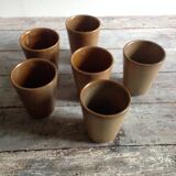 Série de 6 tasses en grès