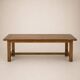 Grande table de ferme ancienne en chêne massif – 250 × 105 cm – Tiroir d'or