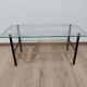 Coffee table brass glass vintage 50s