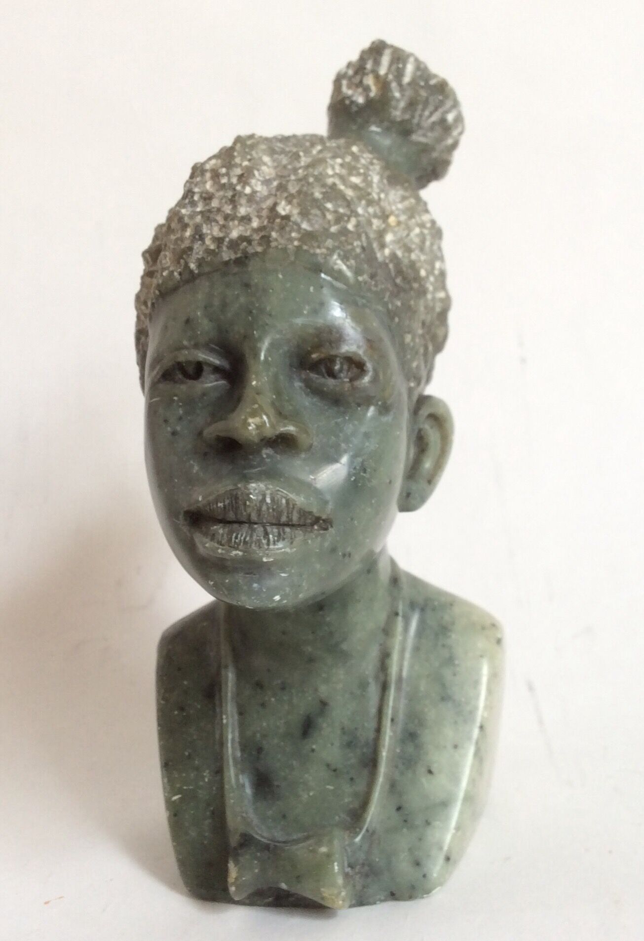 African stone bust