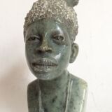 African stone bust