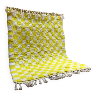 Yellowbox checkered rug 175x125cm
