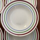 6 deep plates, Gildas series, Gien