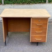 Vintage Scandinavian wooden desk from the 1970s.