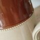 Beige earthenware pitcher, 19th century English pitcher, Lovatt Langley