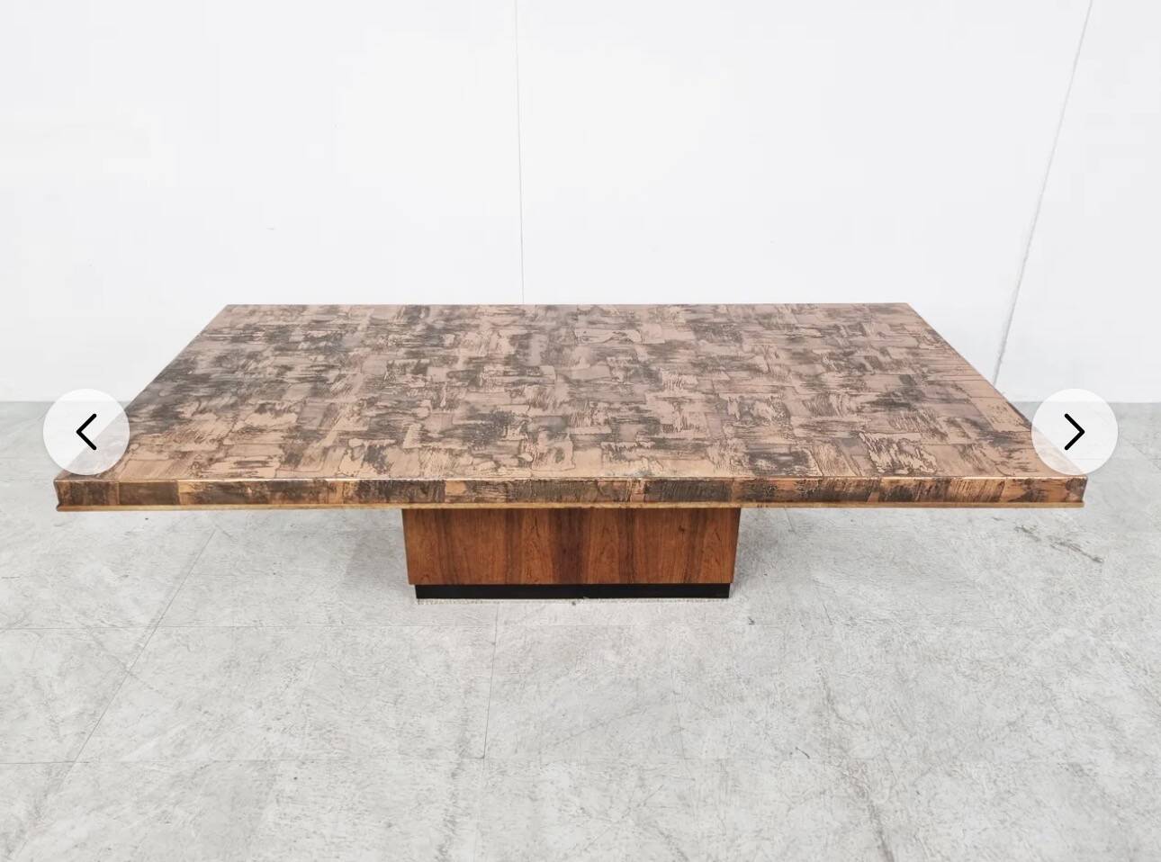 Brutalist table from the 1970s.