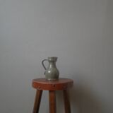 Ceramic pitcher vase with handle handmade pottery artisanal manufacturing Scandinavian country decoration