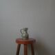 Ceramic pitcher vase with handle handmade pottery artisanal manufacturing Scandinavian country decoration