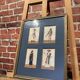 Painting on mica XIX th East India Company representing 2 men and 2 women