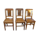 Series of three chairs art deco
