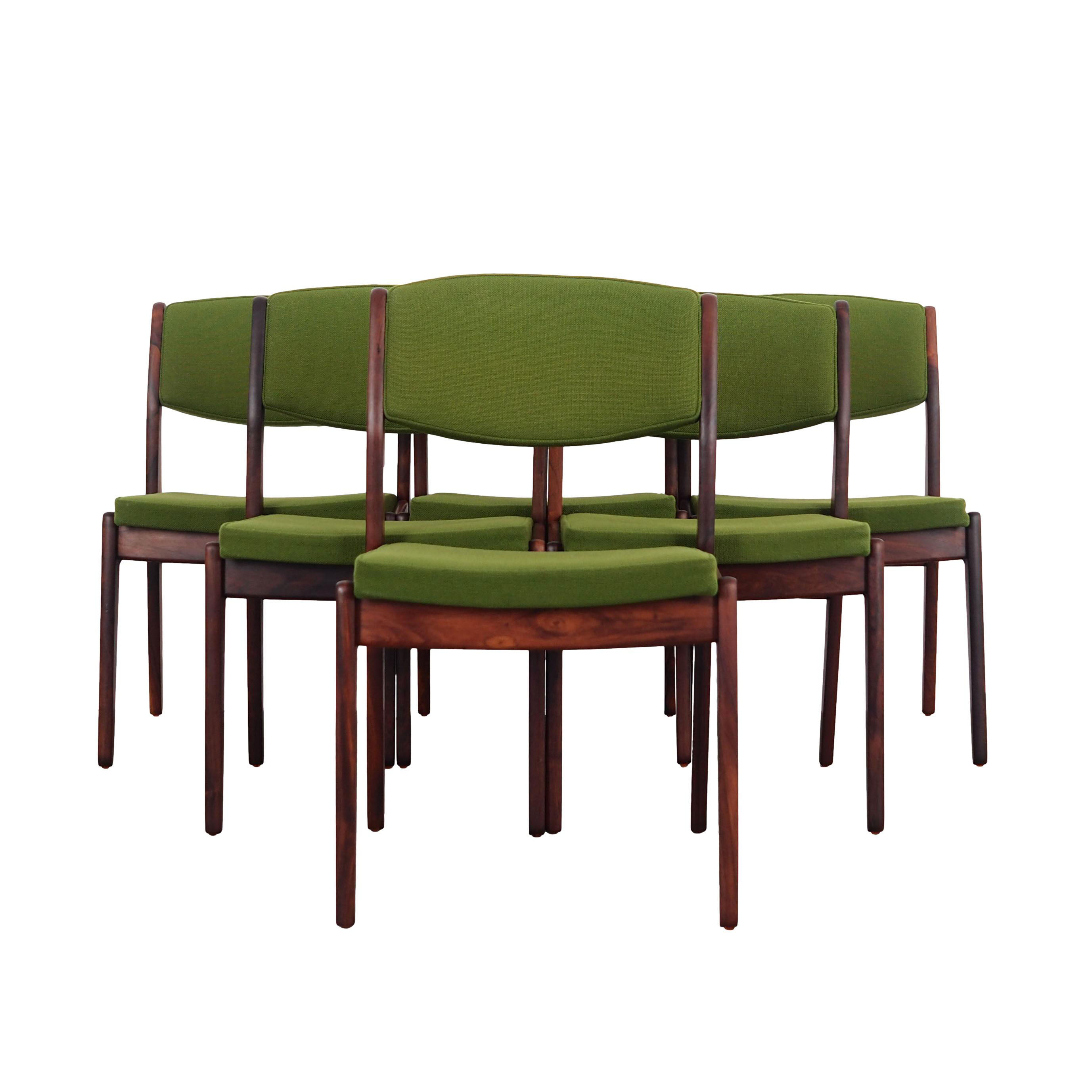 Ensemble de six chaises fabriqué par Skovby 1970