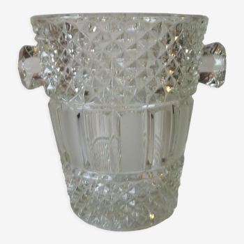 Old champagne bucket with refreshing ice cube Duchêne Duchêne crystal cut