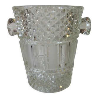 Old champagne bucket with refreshing ice cube Duchêne Duchêne crystal cut