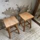 Pair of beech stools