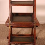 Transformable Library Step Stool into Chair - 19th Century