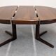 Baumann extendable dining room round table, France circa 1970.