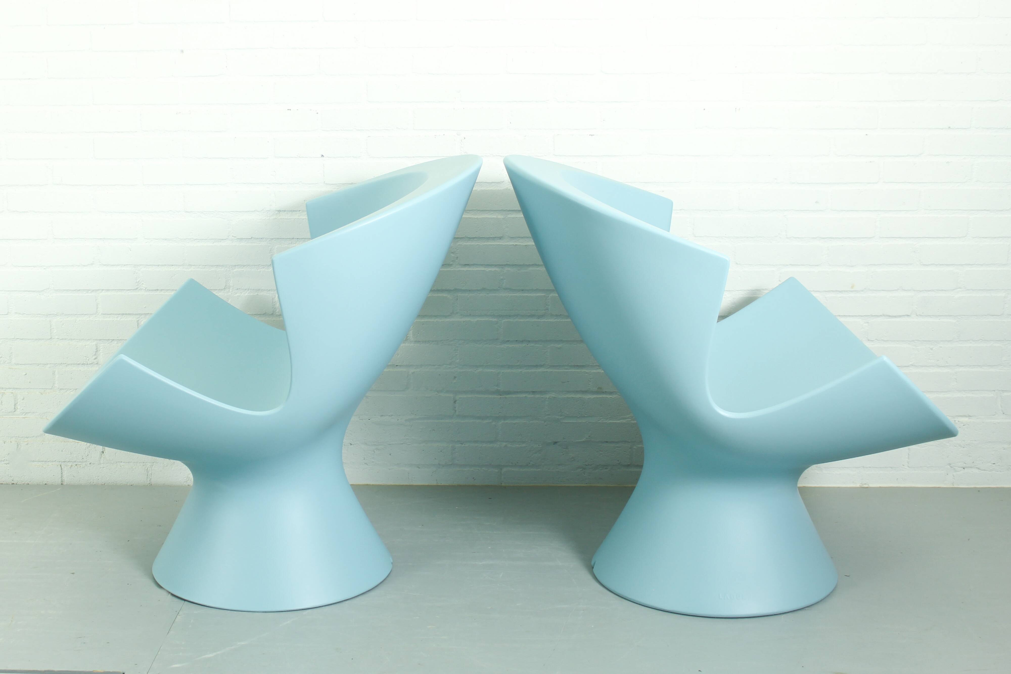 Set of 2 Karim Rashid Kite Lounge Chairs for Label, 2004