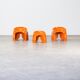 Three stool 'Efebo' Stacy Dukes of the 1960s for Artemide