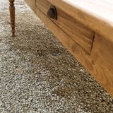 Elegant and refined 230 X 73 solid oak farmhouse table.