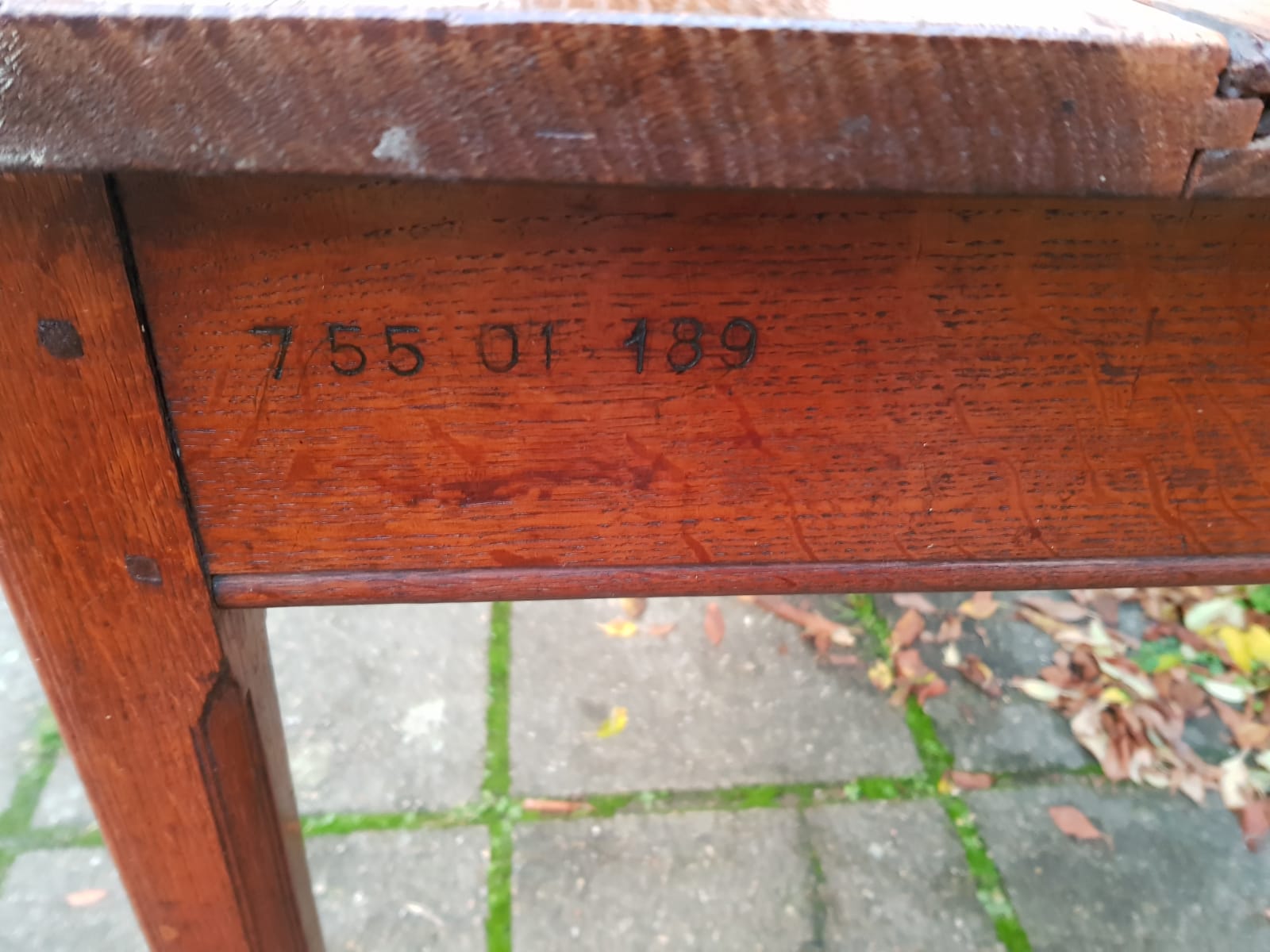 Oak table 1950