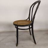 Black canned bistro chairs