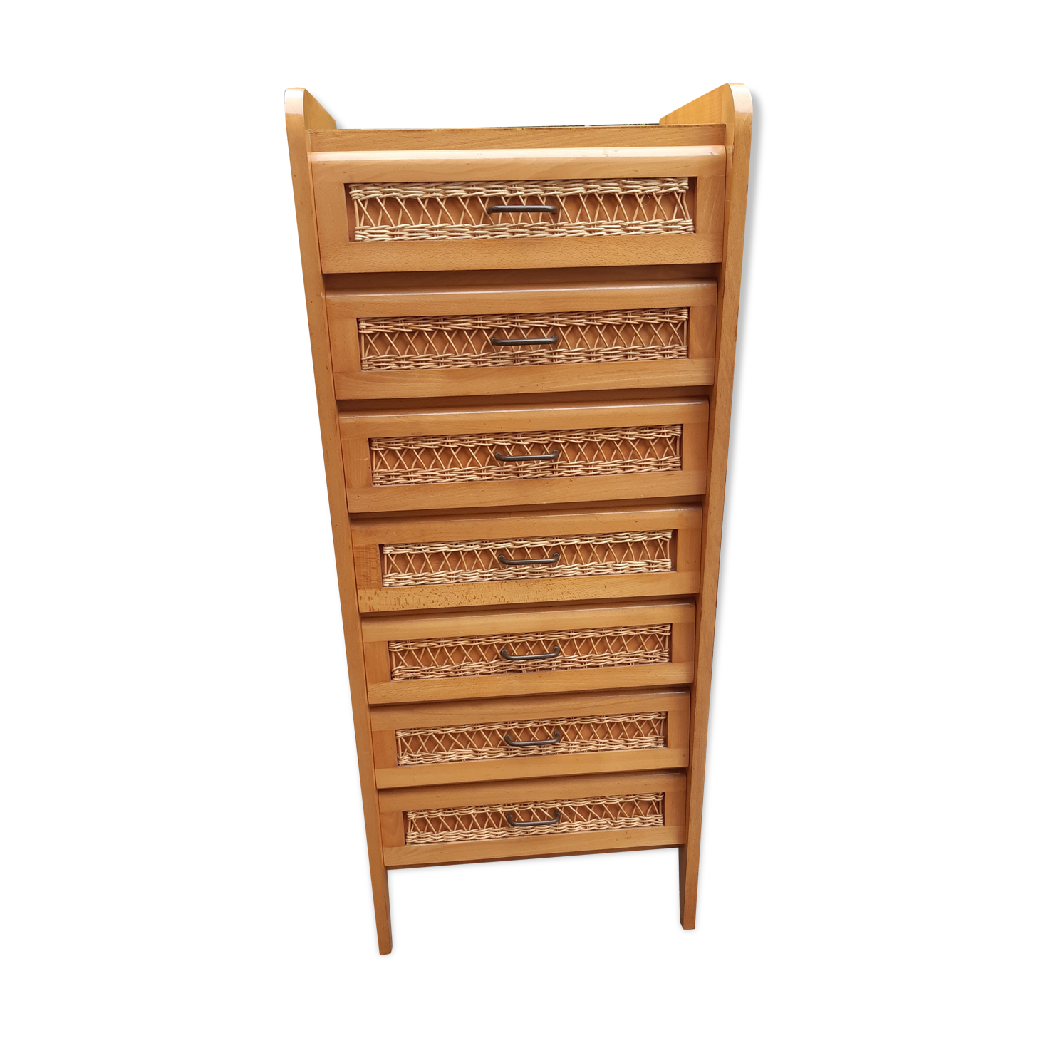 Vintage rattan chiffon