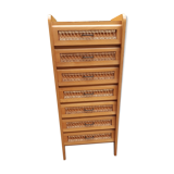 Vintage rattan chiffon