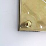 Pair of 80s sconces, white spiral decoration.