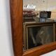 Scandinavian mirror in solid teak, Denmark circa 1970.