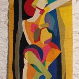 Cubist spirit wool tapestry
